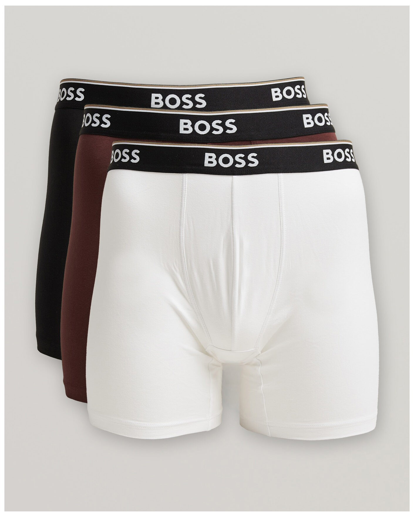 Herr | Underkläder | BOSS BLACK | 3-Pack Long Leg Boxer Burgundy/White/Black