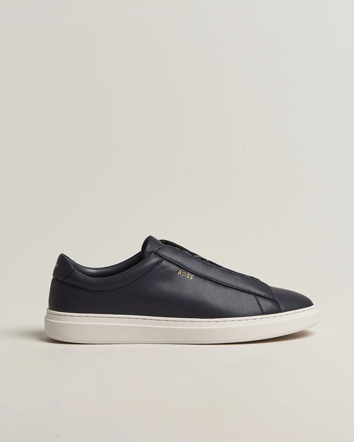 Herr | Sneakers | BOSS BLACK | Kieran Leather Sneaker Dark Blue