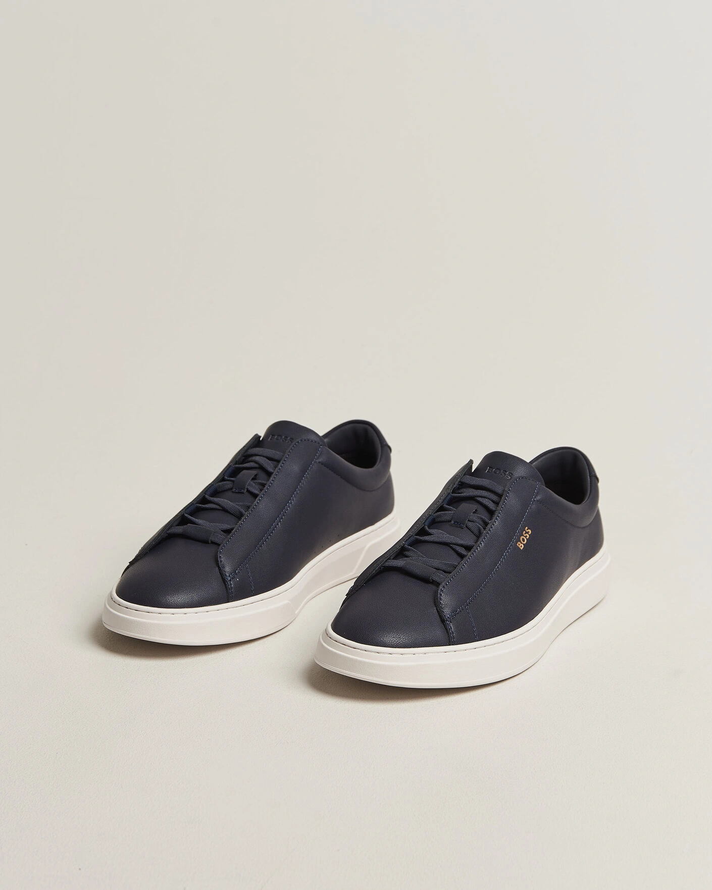 Herr | Sneakers | BOSS BLACK | Kieran Leather Sneaker Dark Blue