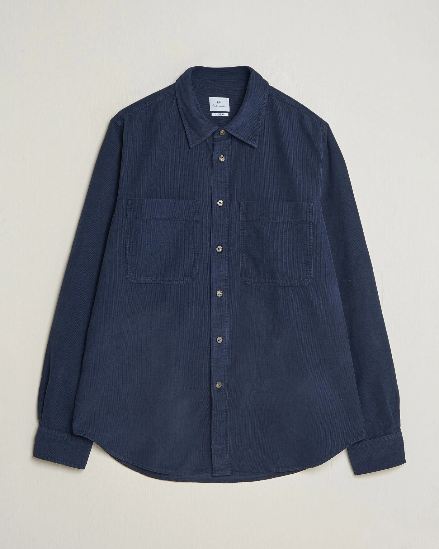 Herr | Skjortor | PS Paul Smith | Casual Fit Corduroy Shirt Navy