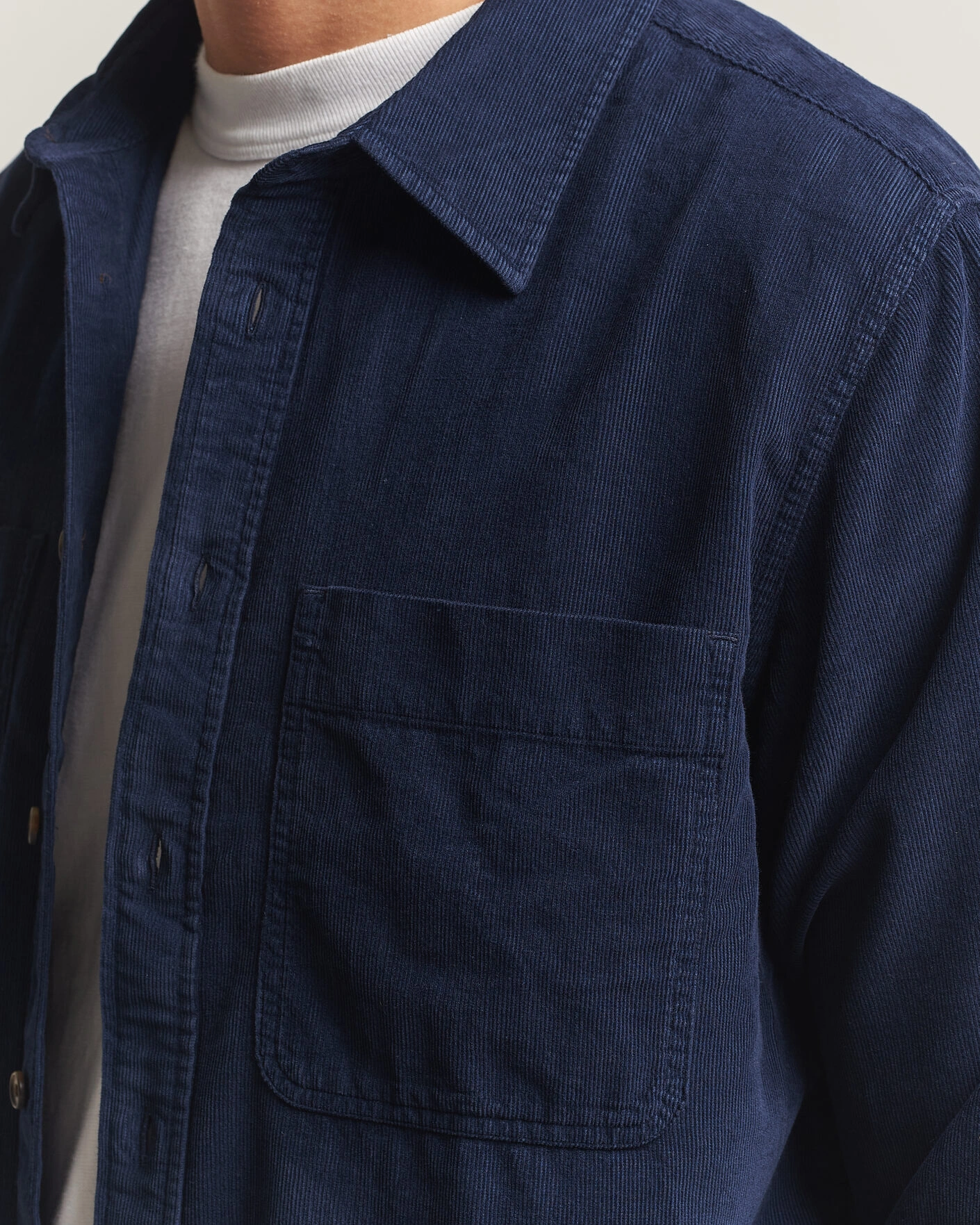 Herr | Skjortor | PS Paul Smith | Casual Fit Corduroy Shirt Navy