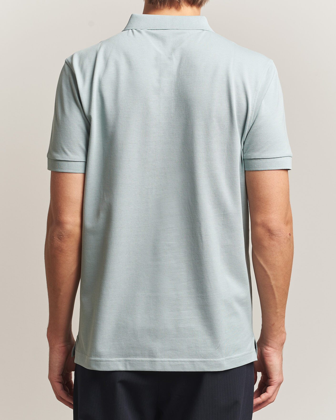 Herr | Pikéer | Sunspel | Short Sleeve Pique Polo Light Green