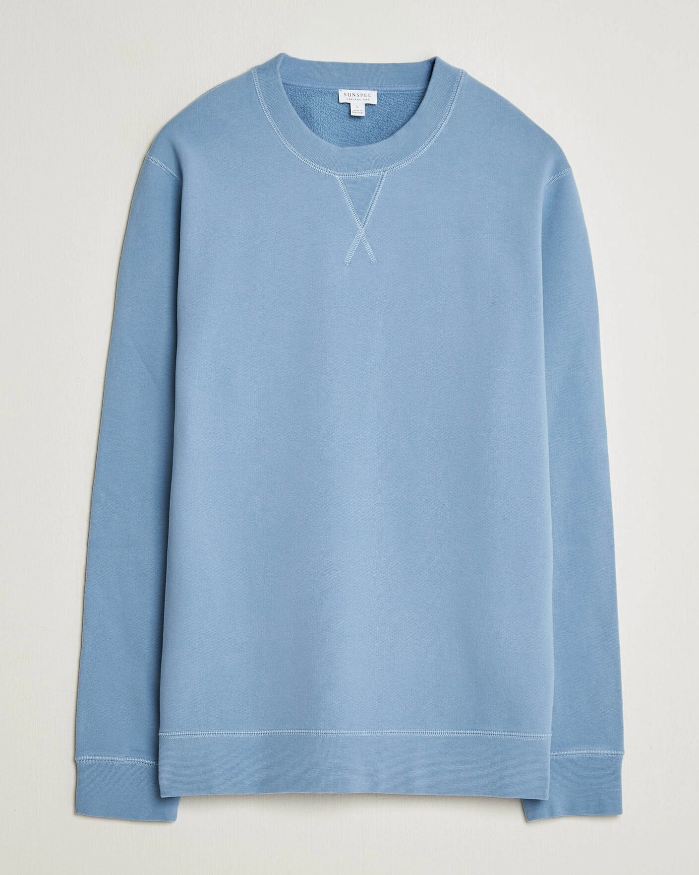 Herr | Tröjor | Sunspel | Loopback Sweatshirt Studio Blue