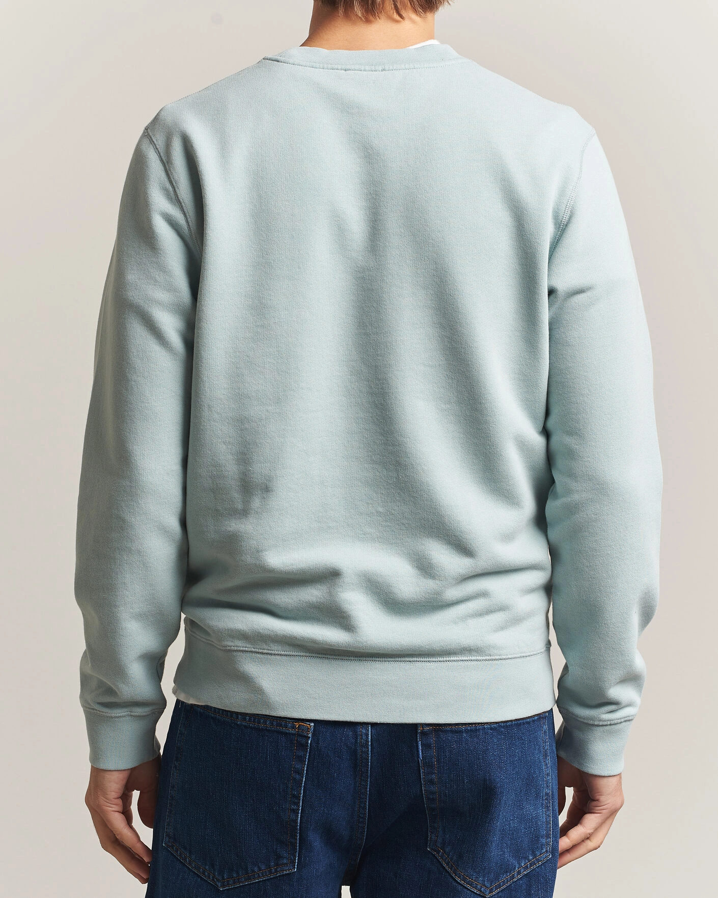 Herr | Tröjor | Sunspel | Loopback Sweatshirt Light Green