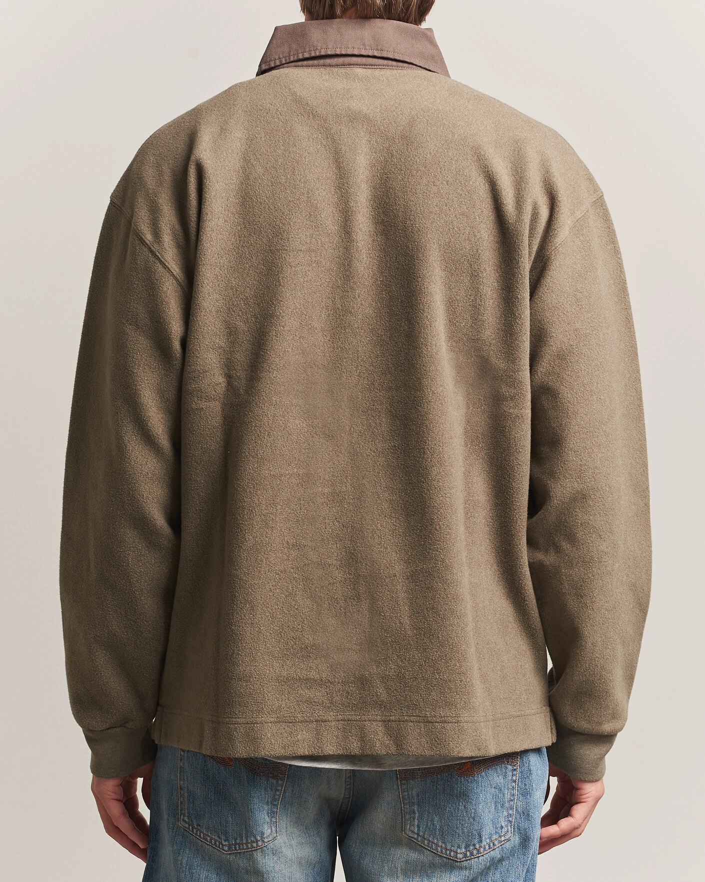 Herr | Tröjor | Forét | Herb Brushed Rugby Washed Brown