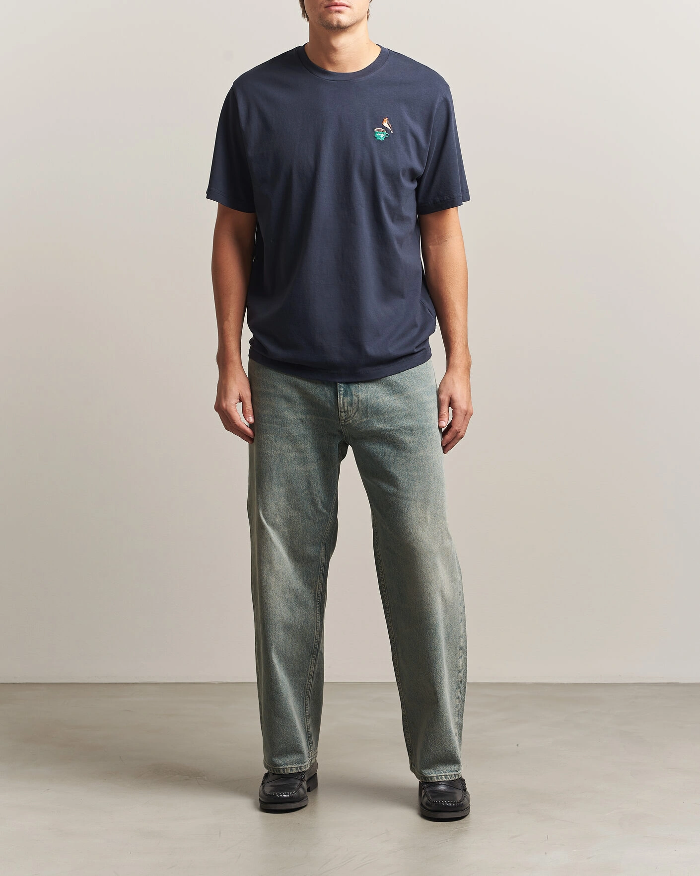 Herr | T-Shirts | Forét | Rest T-Shirt Navy