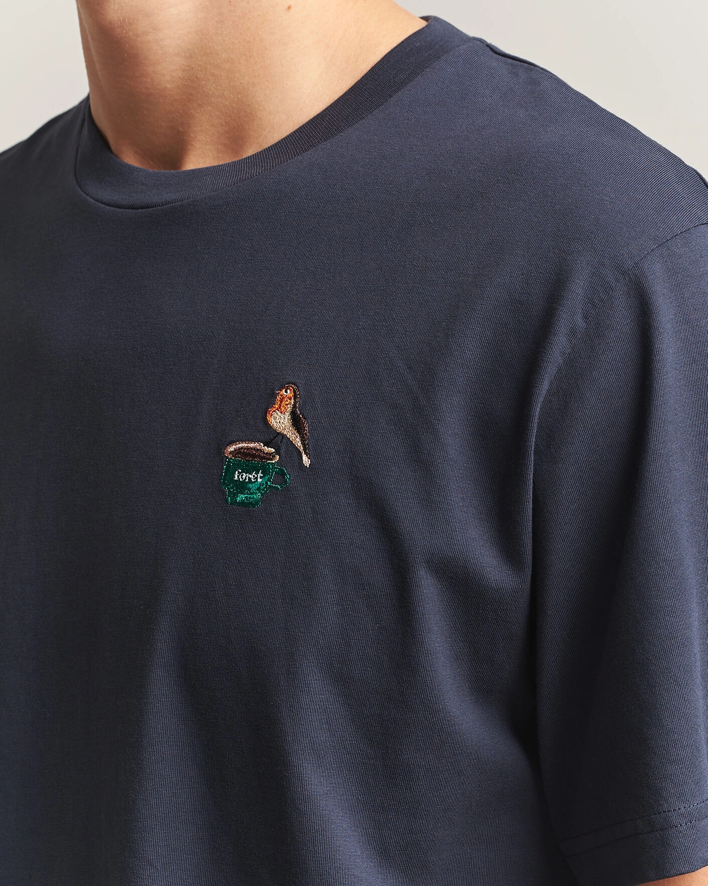 Herr | T-Shirts | Forét | Rest T-Shirt Navy