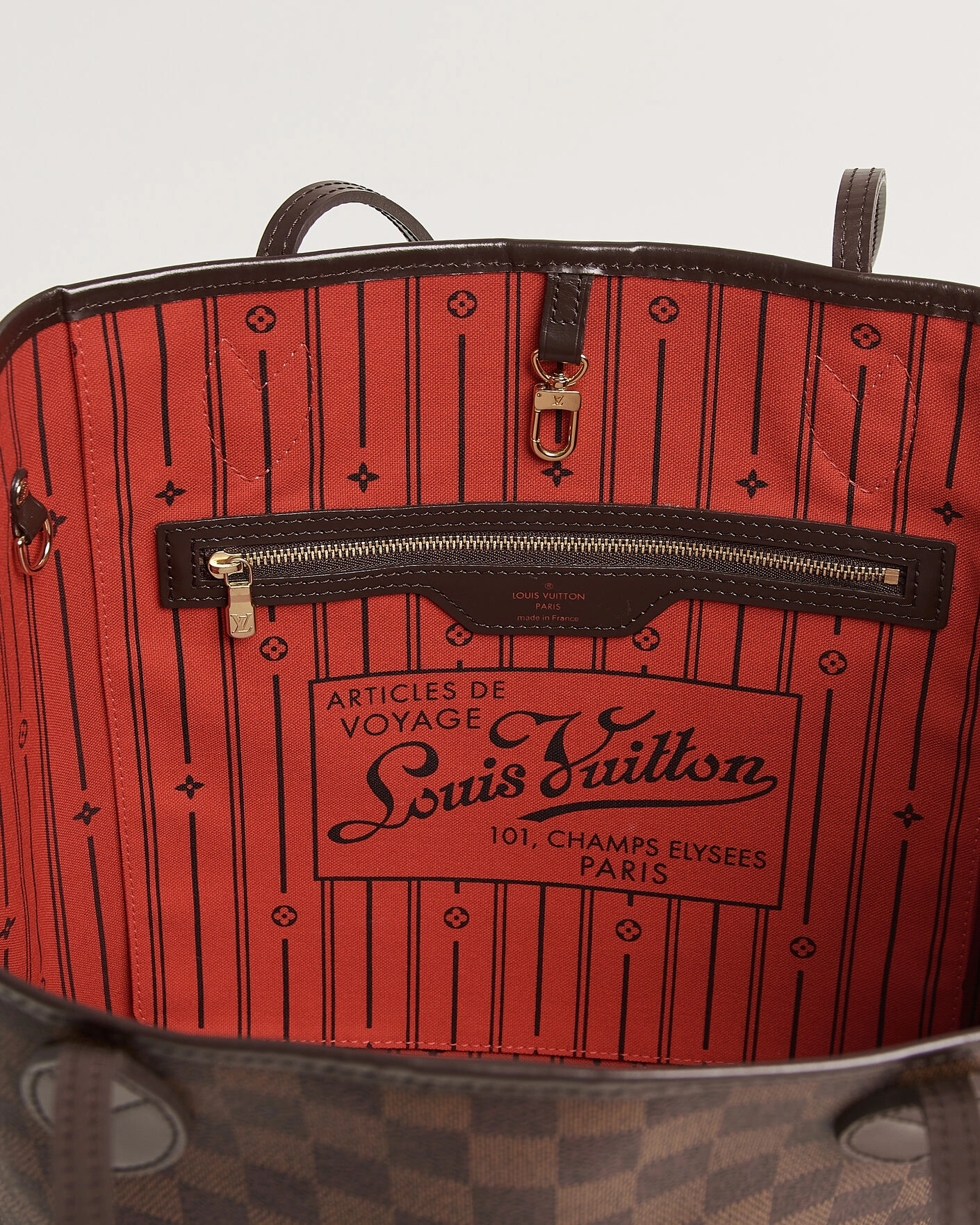 Herr | Pre-Owned & Vintage Bags | Louis Vuitton Pre-Owned | Neverfull MM Damier Ebene