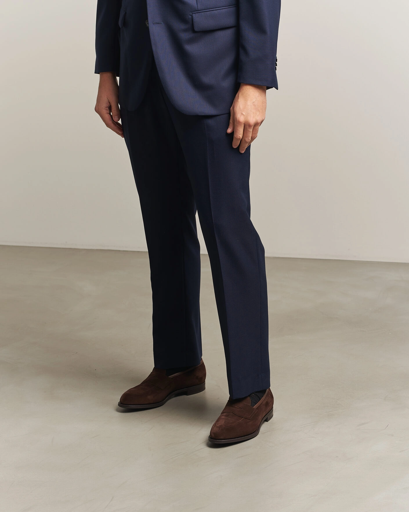 Herr | Loafers | Edward Green | Piccadilly Penny Loafer Mink Suede