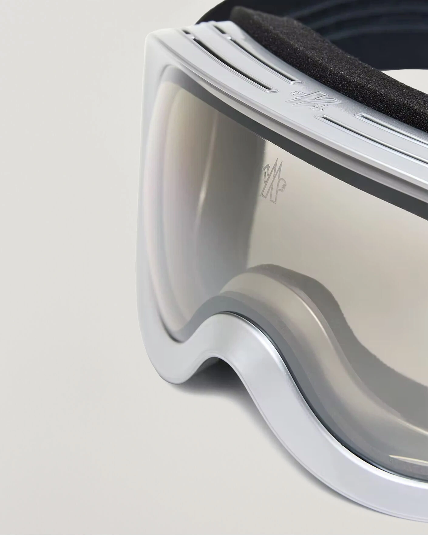 Herr | Solglasögon | Moncler Lunettes | Snowray Ski Googles Shiny Silver
