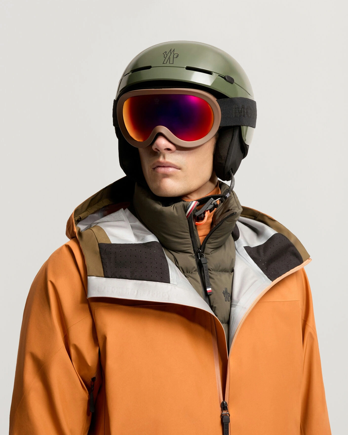 Herr | Solglasögon | Moncler Lunettes | Snowray Ski Googles Matte Dark Brown