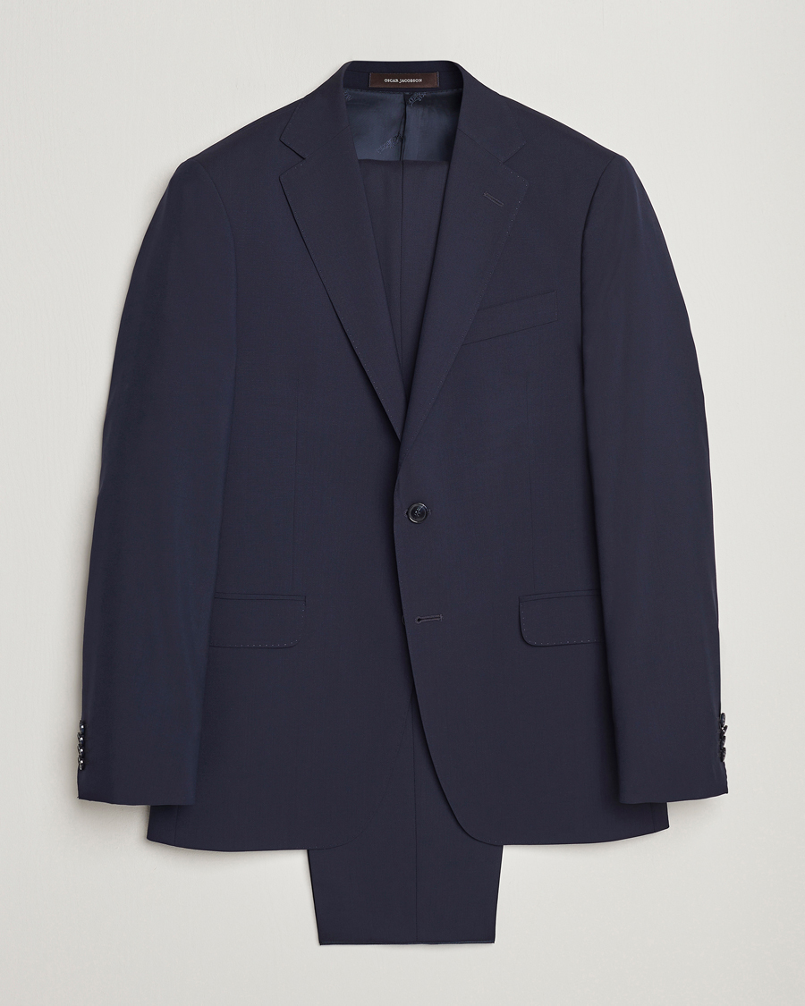 Herr | Kostymer | Oscar Jacobson | Falk Wool Suit Blue