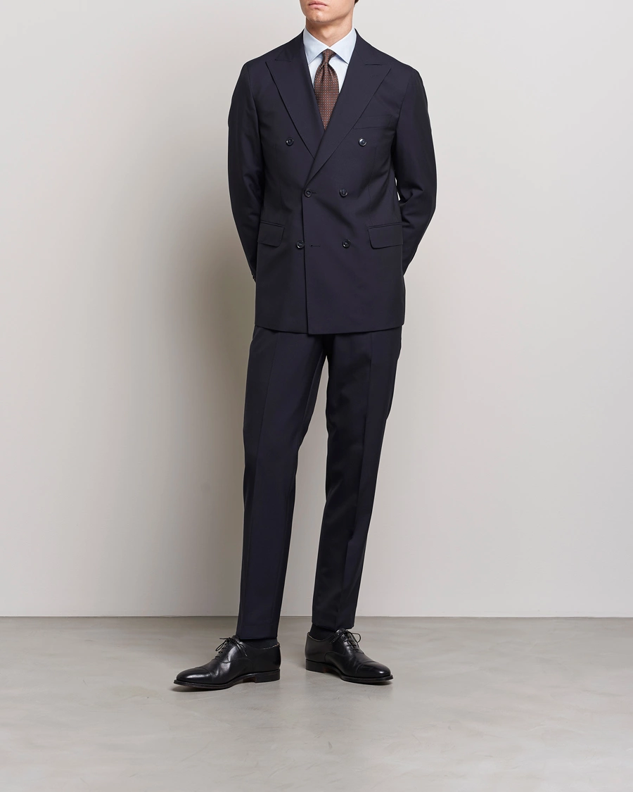 Herr | Mörk kostym | Oscar Jacobson | Farris Wool Suit Navy