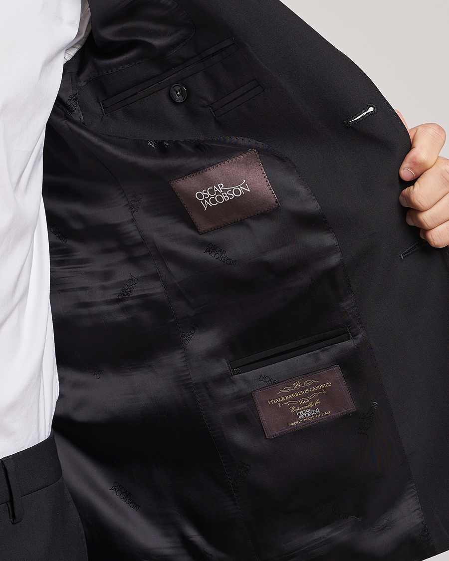 Herr | Kostymer | Oscar Jacobson | Falk Wool Suit Black
