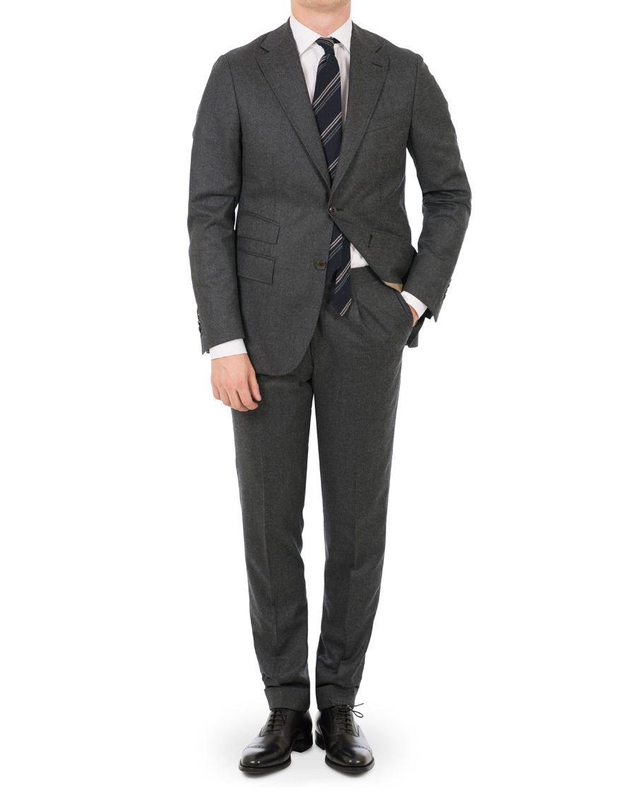 Herr | Kostymer | Morris Heritage | Frank Light Flannel Suit Grey