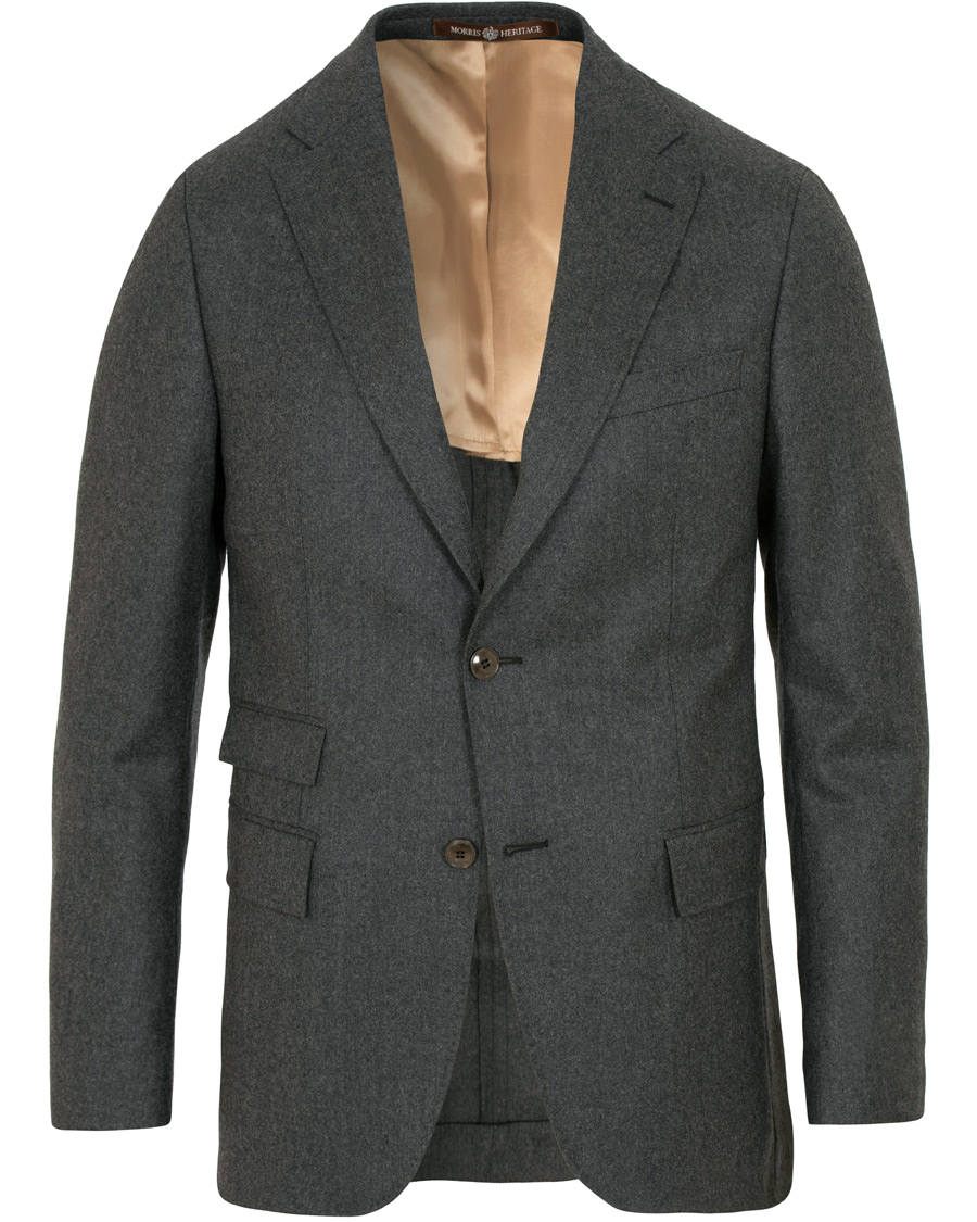 Herr | Kostymer | Morris Heritage | Frank Light Flannel Suit Grey