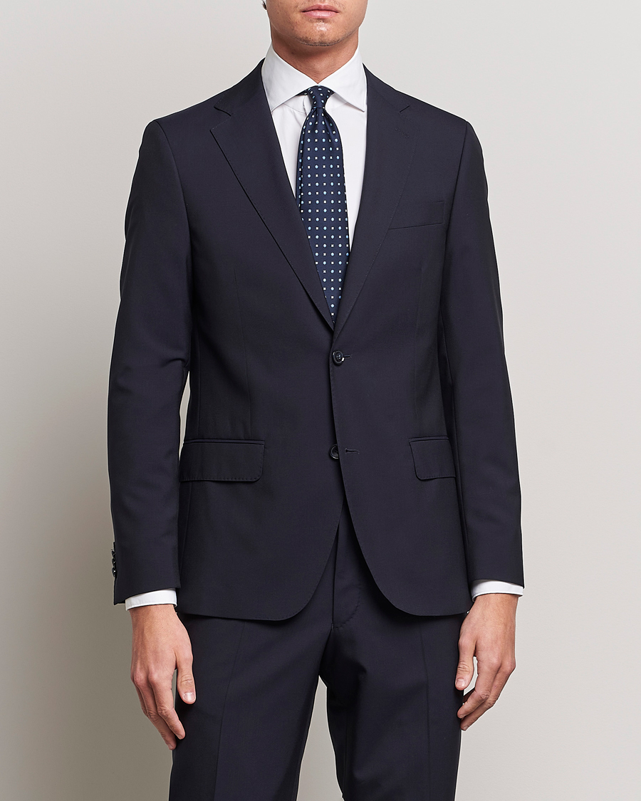 Herr | Kostymer | Oscar Jacobson | Edmund Wool Suit Navy