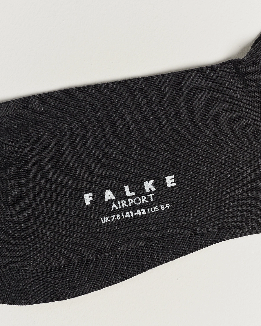 Herr | Underkläder | Falke | 3-pack Airport Socks Anthracite Melange
