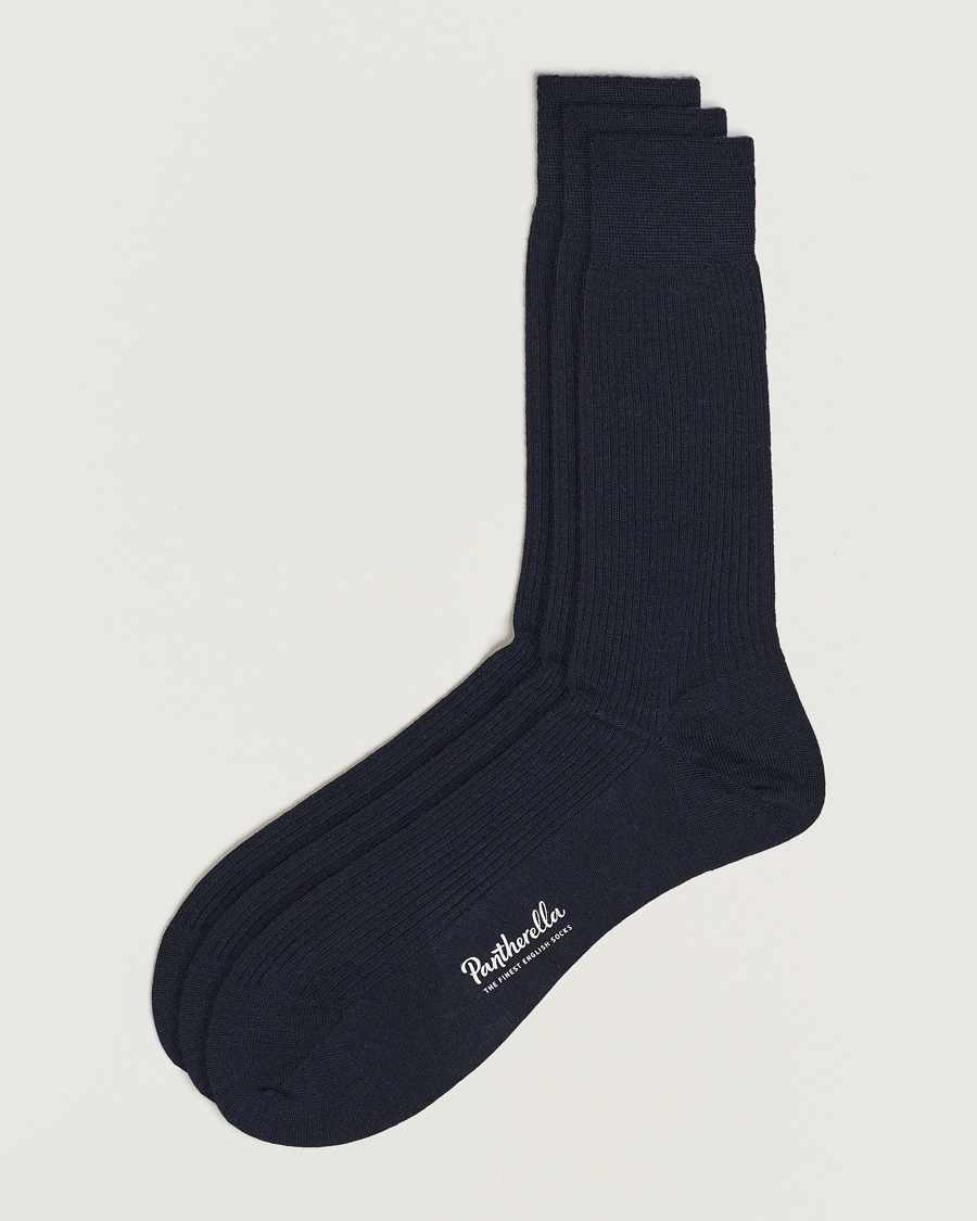 Herr |  | Pantherella | 3-Pack Naish Merino/Nylon Sock Navy