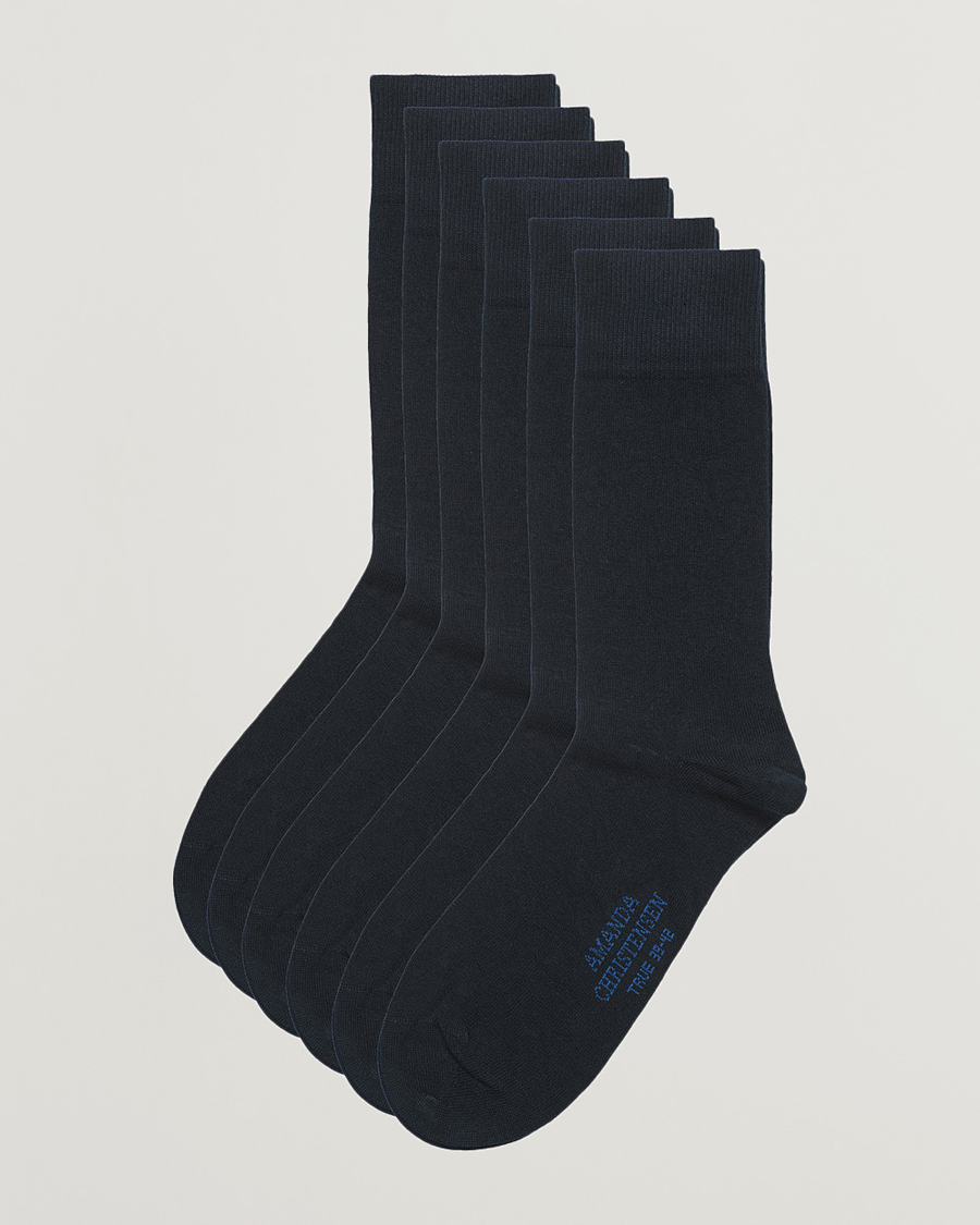 Herr | Business & Beyond | Amanda Christensen | 6-Pack True Cotton Socks Dark Navy
