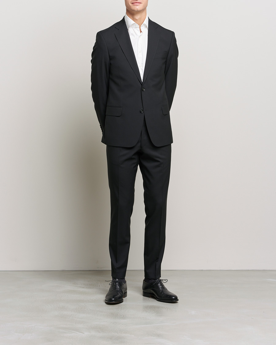 Herr | Tvådelade kostymer | Oscar Jacobson | Edmund Wool Suit Black