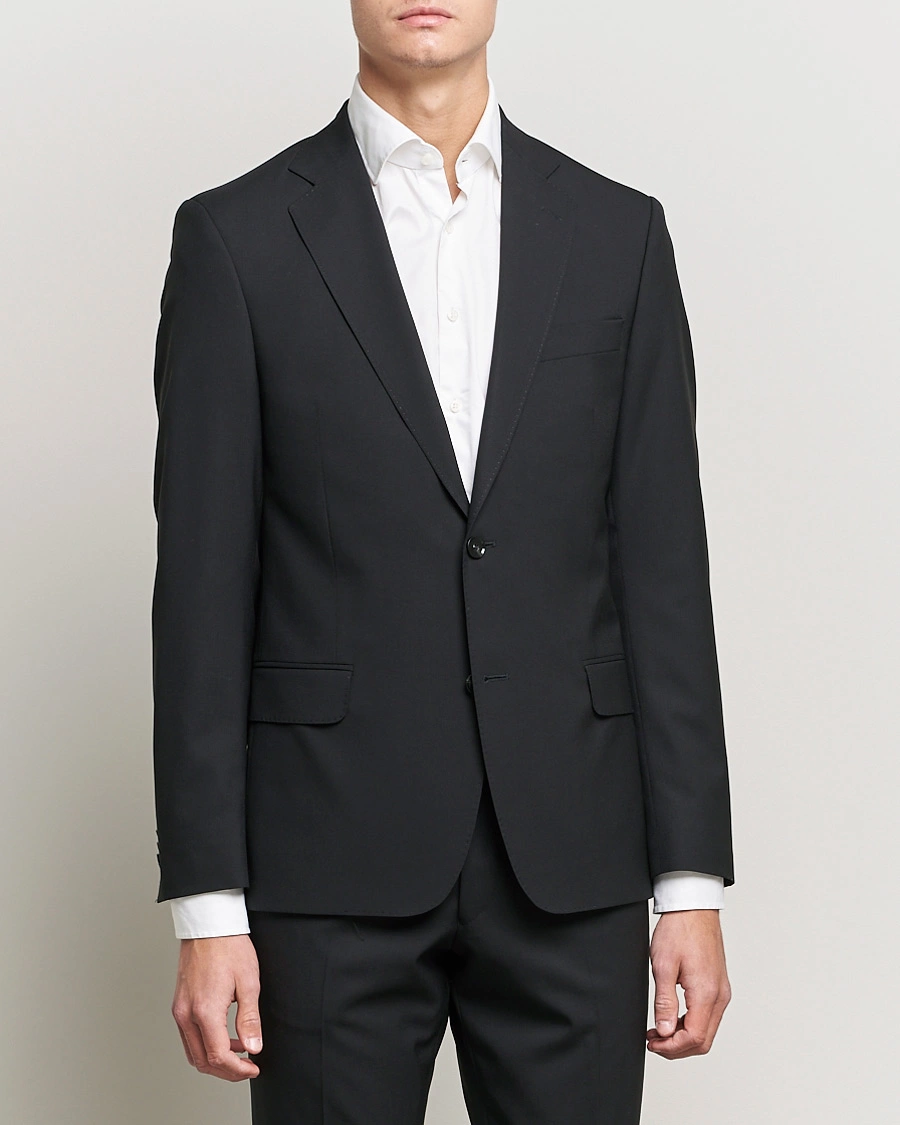 Herr | Tvådelade kostymer | Oscar Jacobson | Edmund Wool Suit Black