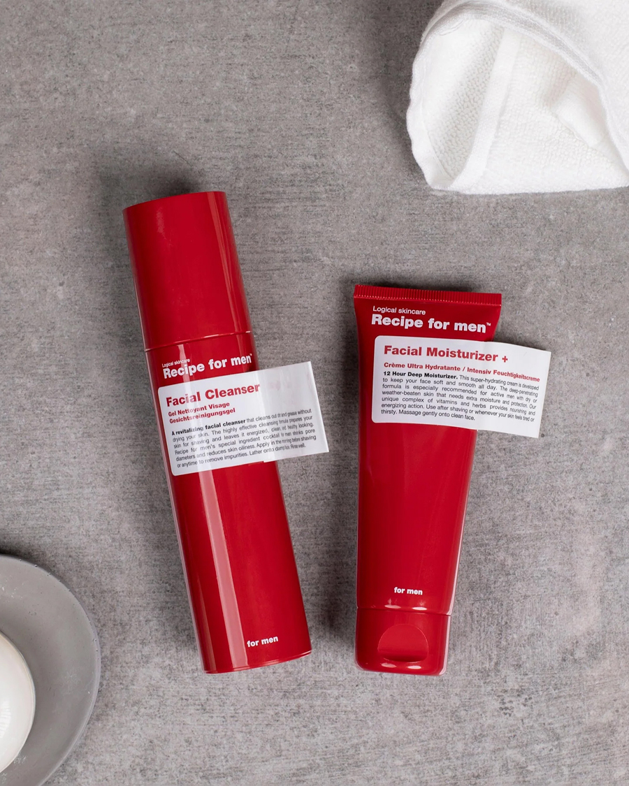 Herr | Hudvård | Recipe for men | Daily Routine Kit for Dry Skin