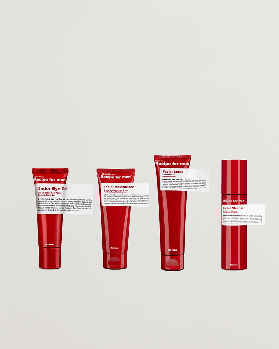 Herr | Hudvård | Recipe for men | Complete Face Routine Kit