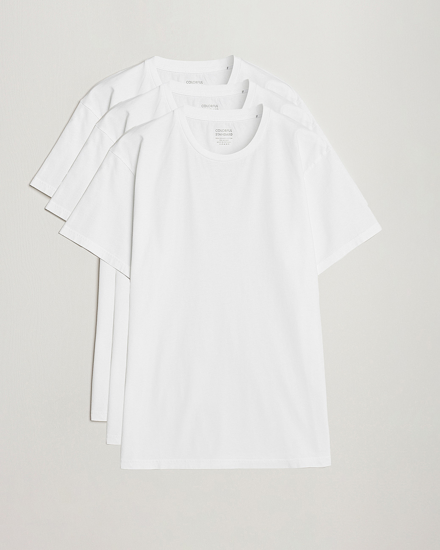 Herr |  | Colorful Standard | 3-Pack Classic Organic T-Shirt Optical White