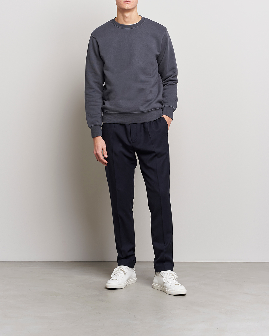 Herr | Tröjor | Colorful Standard | 2-Pack Classic Organic Crew Neck Sweat Lava Grey/Optical White