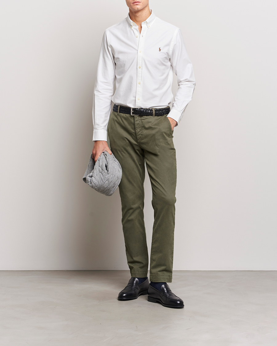 Herr | Skjortor | Polo Ralph Lauren | 2-Pack Slim Fit Shirt Oxford White/Stripes Blue
