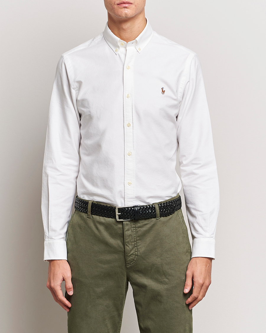 Herr |  | Polo Ralph Lauren | 2-Pack Slim Fit Shirt Oxford White/Stripes Blue