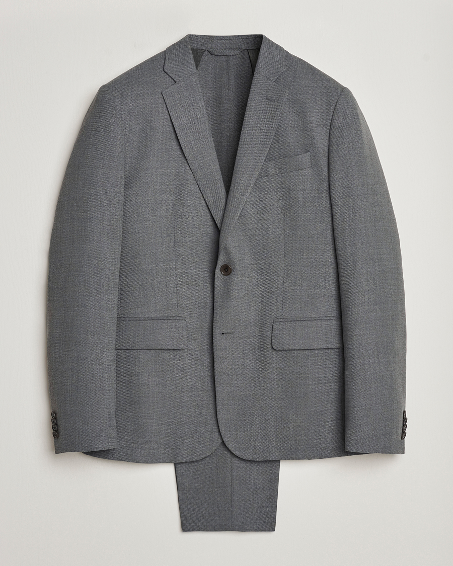 Herr |  | J.Lindeberg | Hopper Active Hopsack Suit Grey Melange