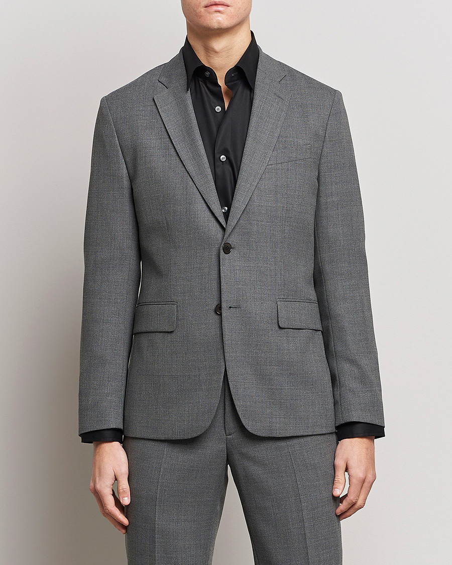 Herr |  | J.Lindeberg | Hopper Active Hopsack Suit Grey Melange