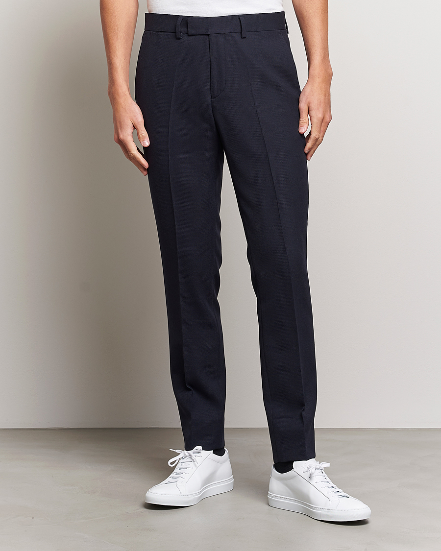 Herr | Kostymer | J.Lindeberg | Hopper Active Hopsack Suit Navy