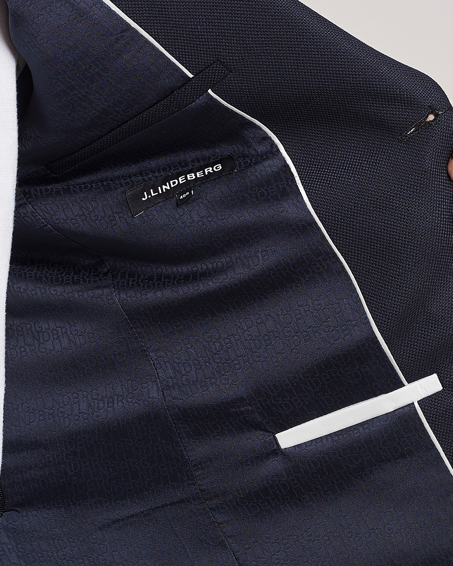 Herr | Kostymer | J.Lindeberg | Hopper Active Hopsack Suit Navy