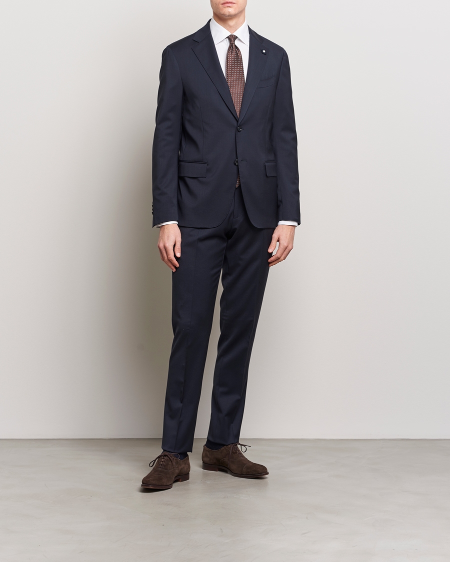 Herr | Kläder | Lardini | Wool Suit Navy