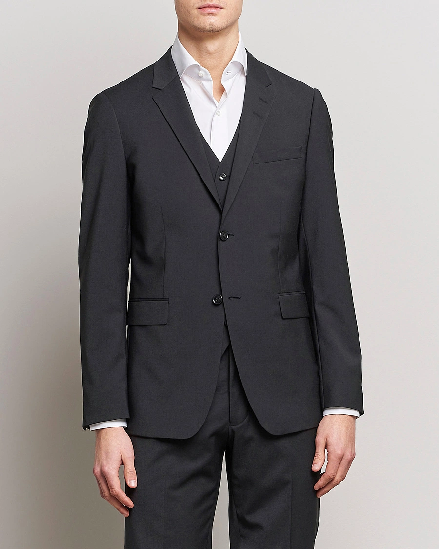 Herre | Tiger of Sweden | Tiger of Sweden | Jerretts Wool Travel Suit Black