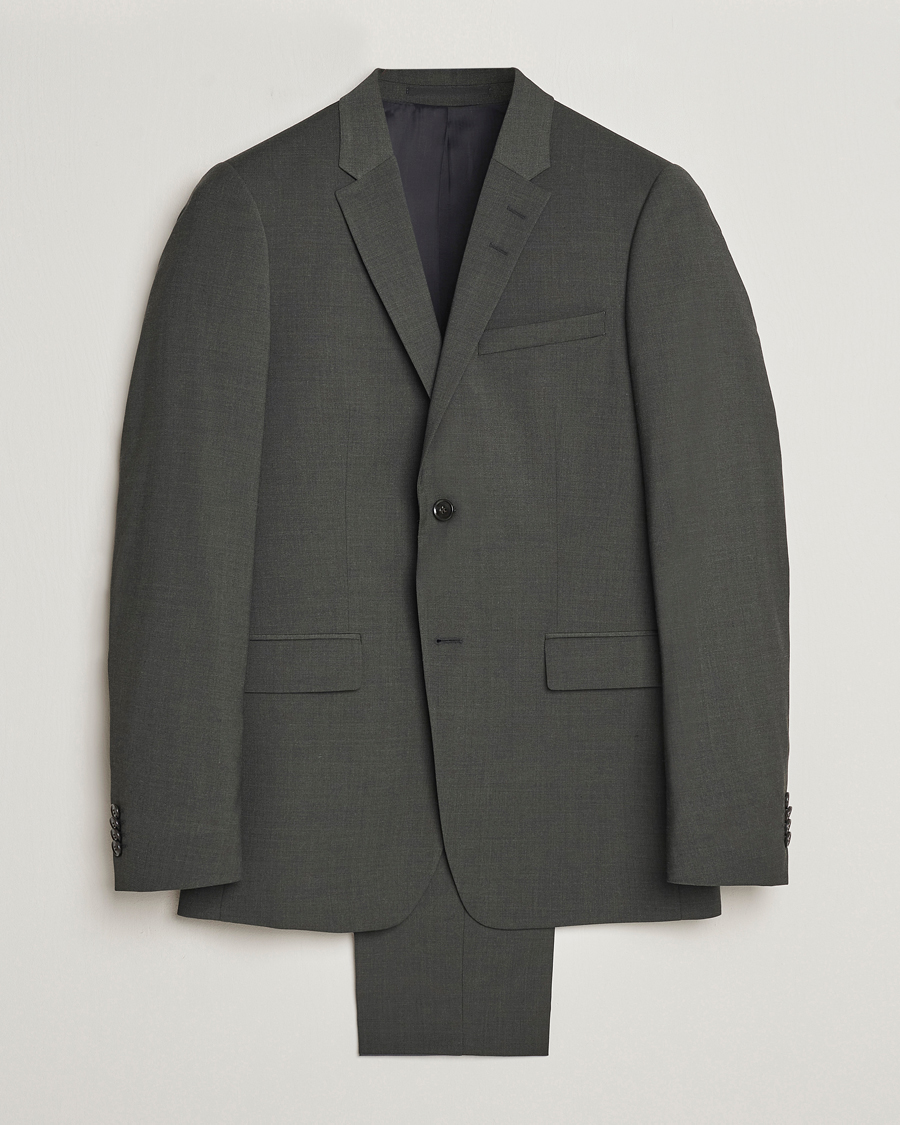 Herr | Kostymer | Tiger of Sweden | Jerretts Wool Travel Suit Olive Extreme