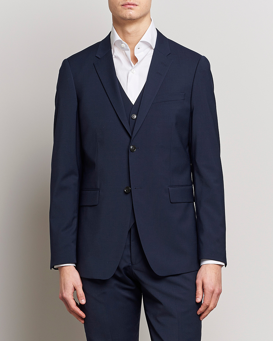 Herr | Personal Classics | Tiger of Sweden | Jerretts Wool Travel Suit Royal Blue