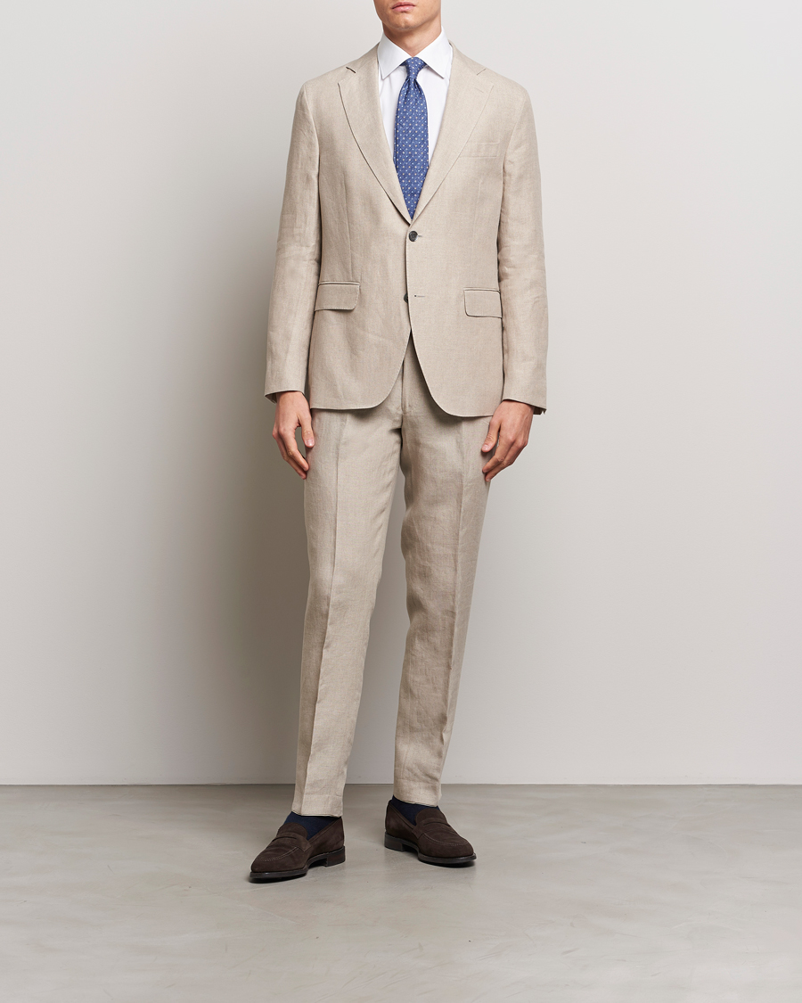 Herr | Gamla produktbilder | Oscar Jacobson | Fogerty Linen Suit Beige