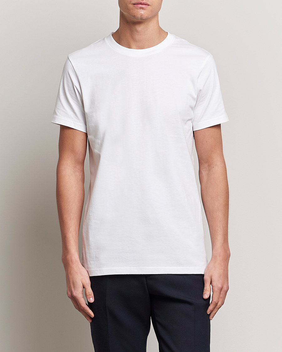 Herr | T-Shirts | Bread & Boxers | 3-pack Crew Neck Regular T-Shirt White/Black/Dark Navy