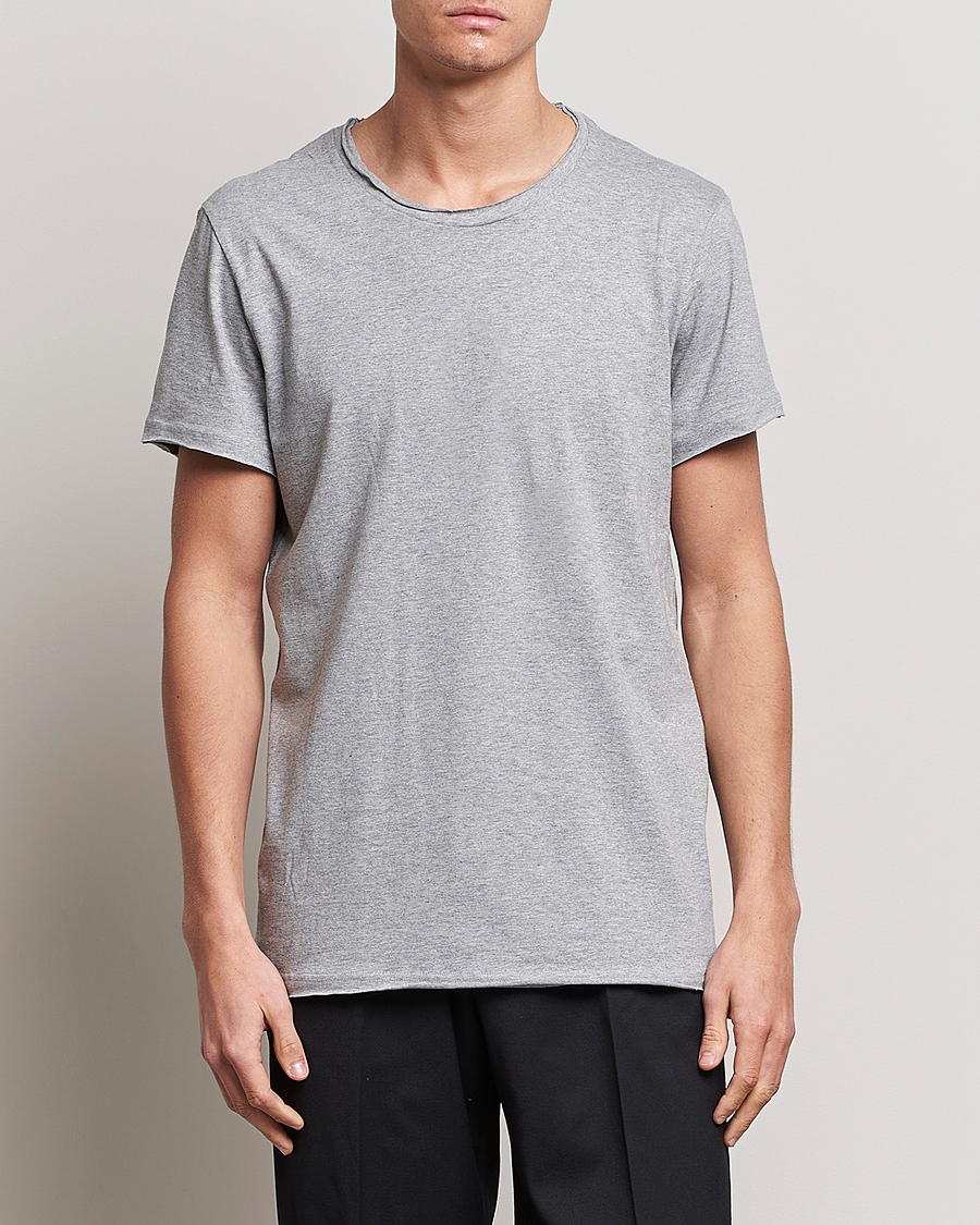 Herr | T-Shirts | Bread & Boxers | 3-pack Crew Neck Relaxed White/Black/Grey Melange