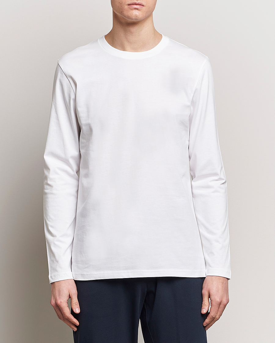 Herr | T-Shirts | Bread & Boxers | 2-pack Long Sleeve T-Shirts White/Black