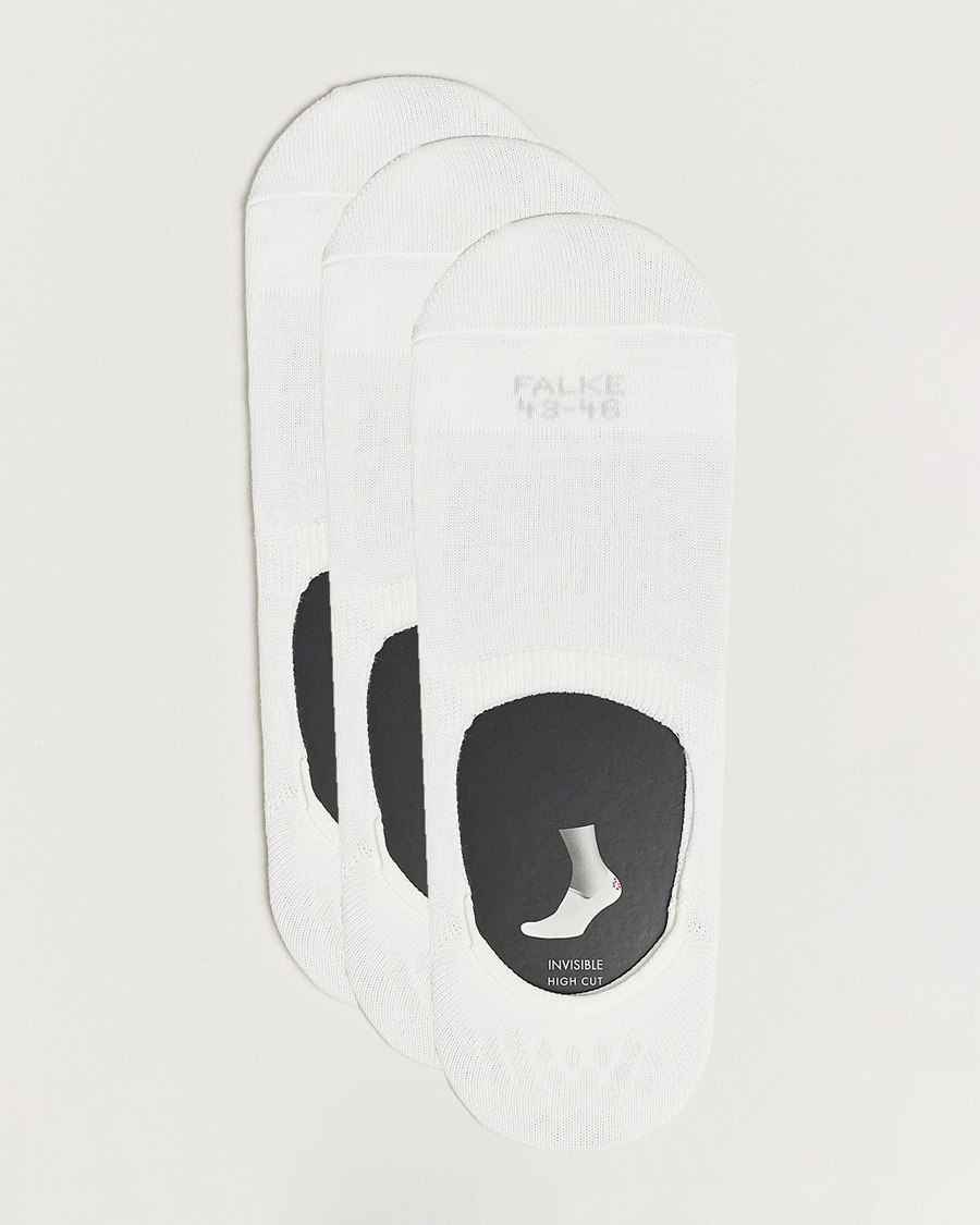 Herr | Underkläder | Falke | 3-pack Casual High Cut Sneaker Socks White