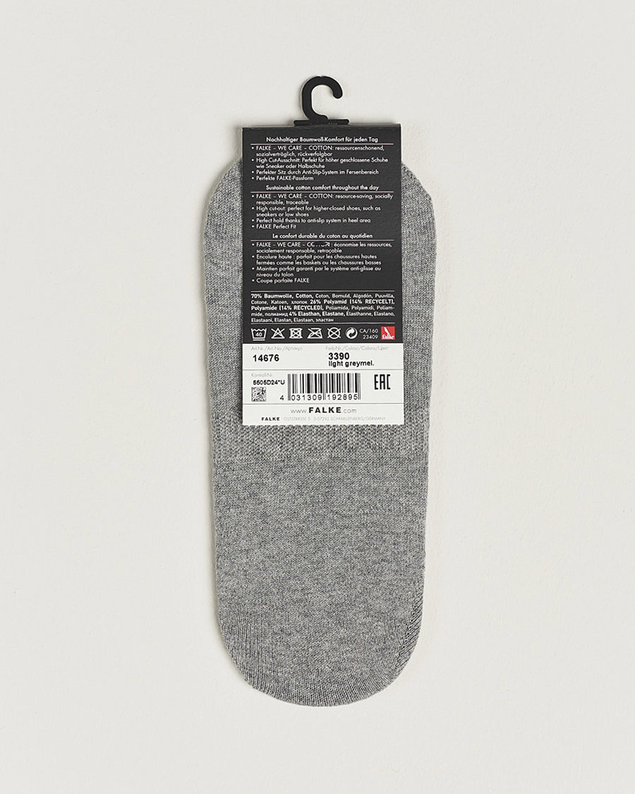 Herr | Underkläder | Falke | 3-pack Casual High Cut Sneaker Socks Light Grey Melange