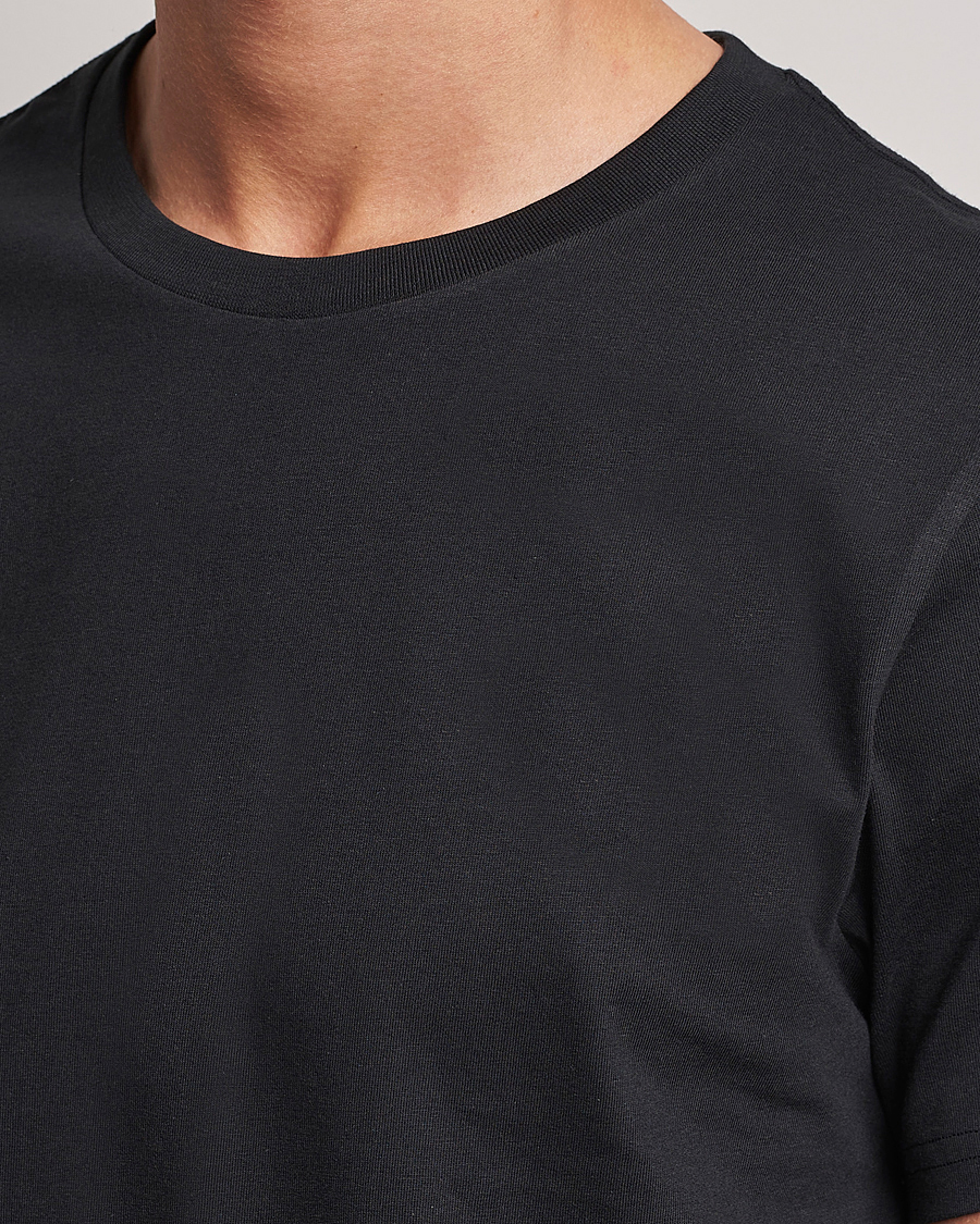 Herr | T-Shirts | Bread & Boxers | 3-pack Crew Neck Regular T-Shirt Black