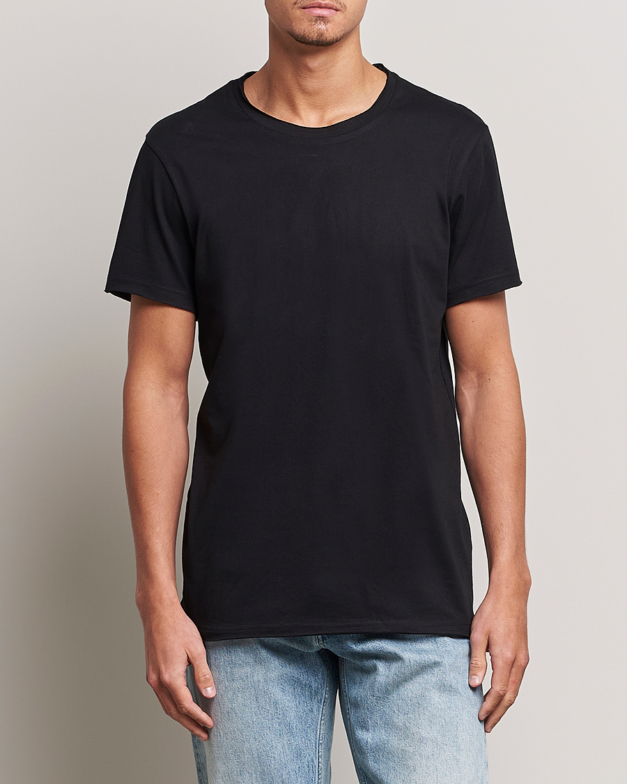 Herr | T-Shirts | Bread & Boxers | 3-pack Crew Neck Relaxed Black