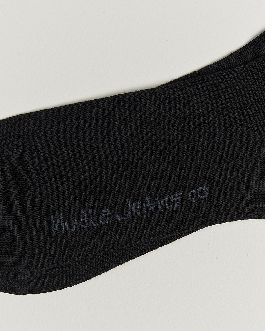 Herr | Underkläder | Nudie Jeans | 3-pack Amundsson Tennis Socks Black/White