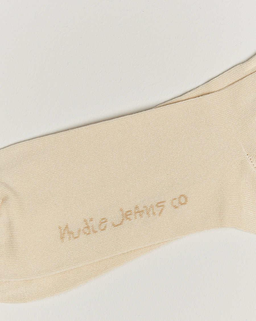 Herr | Underkläder | Nudie Jeans | 3-pack Amundsson Tennis Socks Off White/Black